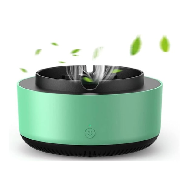 Multifunctional Indoor Smokeless Green Ashtray, 360 ° Surround Suction Intelligent Air Purifier