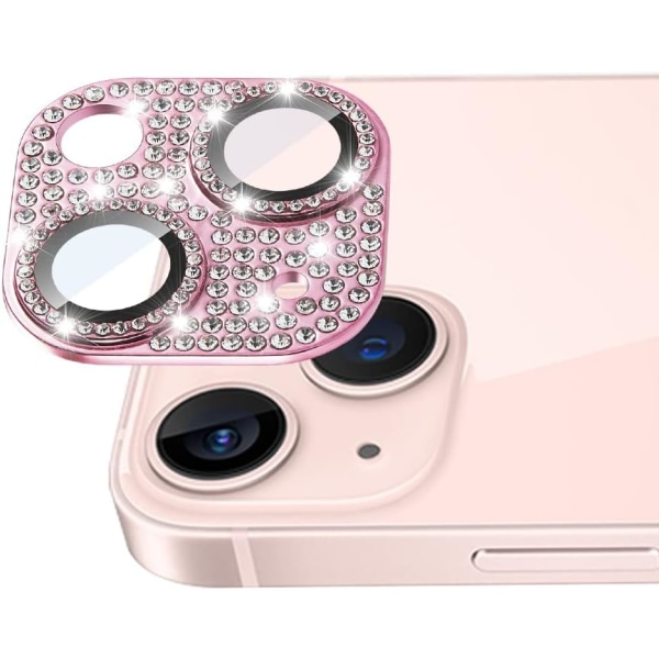 iPhone 14 / iPhone 14 Plus bakre kameraskydd, diamantkamera