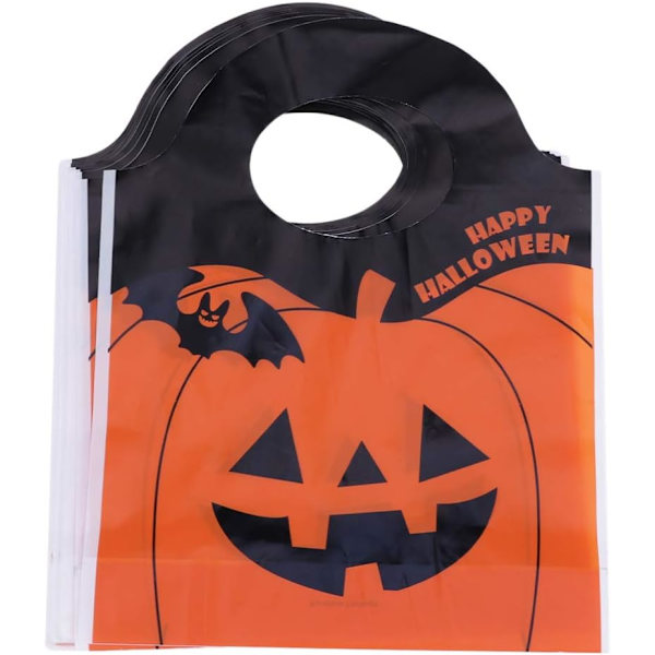 50 kpl Halloween-juhlaherkkuja muovikurpitsalahjapusseja juhlapalveluspusseja