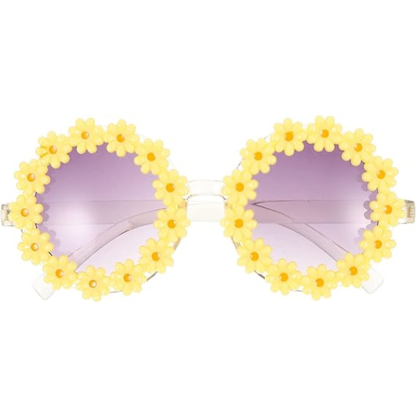 1 Pakki Aurinkolaseja Naisille, Daisy Sunflower Aurinkolasit, Keltaiset Kukat G