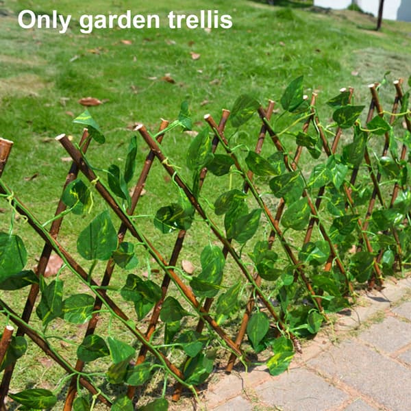 Hagespalier, utvidet espalier, piltrellis, utvidet tregjerde, innfellbart