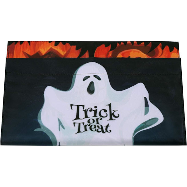 Halloween Polyester Dubbelsidig Hängande Flagga Lämplig för Halloween, Jul, Fest, Utomhus Gard
