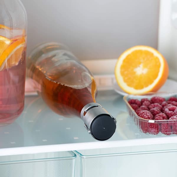 4 rustfrit stål elektroplet champagnepropper, mousserende vin