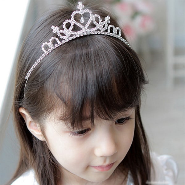 2 Pakke Baby pige Prinsesse Krone Rhinestone Crystal Tiara-Bryllup Brude Pr