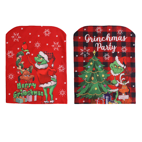 2 stycken julstolsöverdrag, storlek 6 F