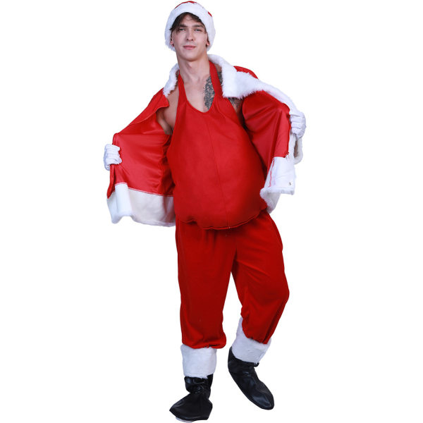Santa Claus Big Belly Uppblåsbar Mage Jul Santa Claus Cos