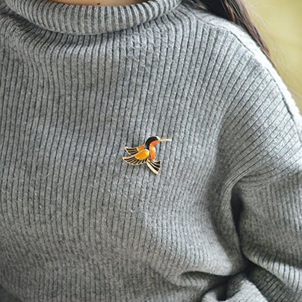 Kristall Fancy Brosch Smycken för Kvinnor Kläder Broscher Accessoarer (Retro Fågel)