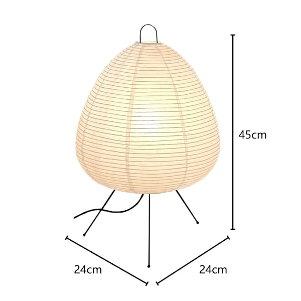 Himmennettävä Paperi Lamppu - Paperilyhty Valo Yöpöydälle tai Työpöydälle