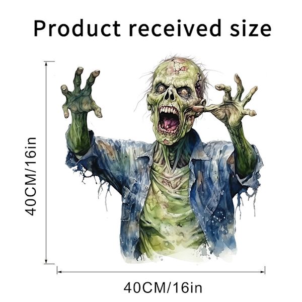2024 Halloween nya zombie spöke väggdekaler O