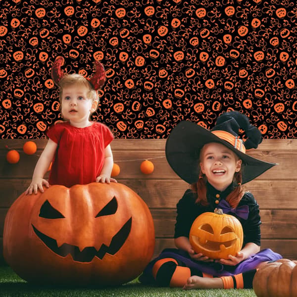 2-delt Halloween-duk Halloween Horror-duk Vanntett Rektangulær Halloween-dekorasjon