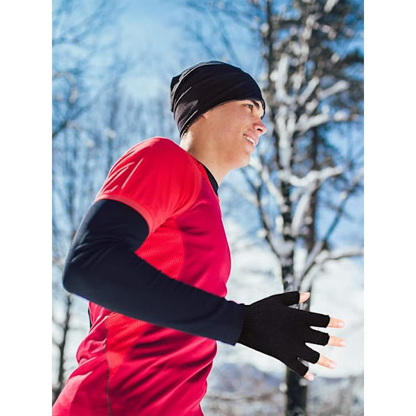 3 par halvfingerhandskar vinter fingerlösa handskar stickade handskar för män kvinnor (Col