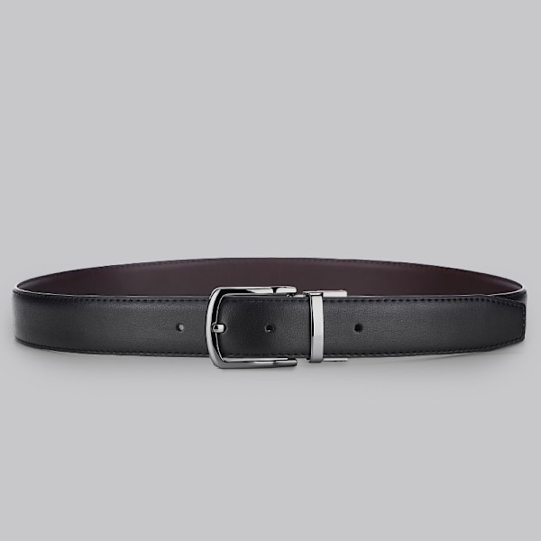 Læderbælte til mænd Jeans Justerbart læderbælte til mænd 32 mm bredt 115 cm 125 cm Sort Brun Rødbrun