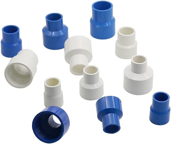 Lige PVC-reduktionsslange-adapter - PVC-reduktionsfitting til Gar