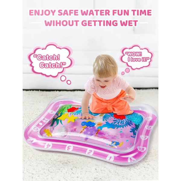 Rosa Ocean Baby Sensorisk Leksak Baby Leksak 3-6 Månader Vatten Mage Tid Baby Sensorisk Leksak
