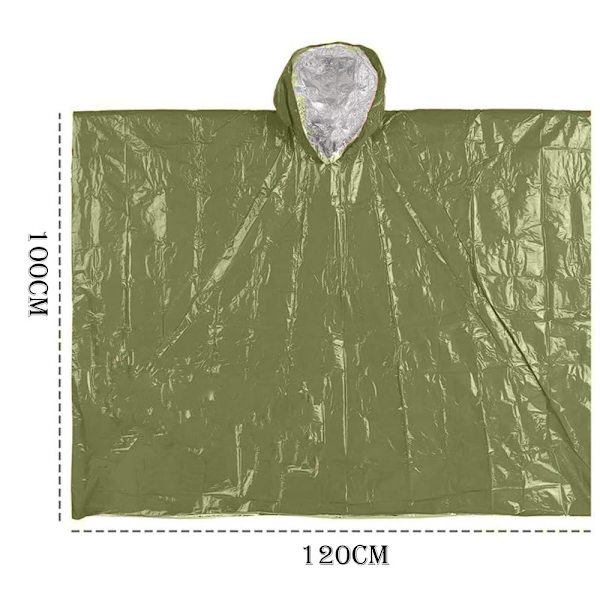 4x Nödsituationstermisk Vattentät Sovsäck Camping Överlevnad Bivvy Sack 100x120cm