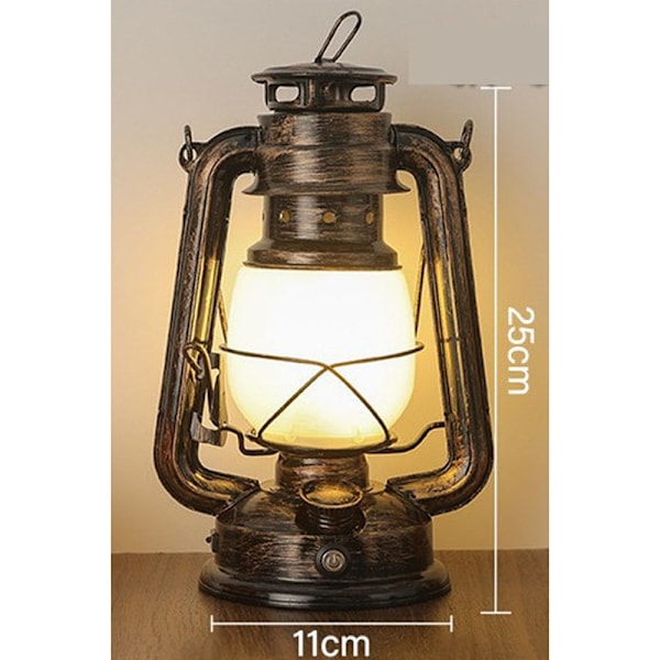 2 kpl Vintage Garden Lantern, ulkovalaistus LED-lyhty Warm white + color