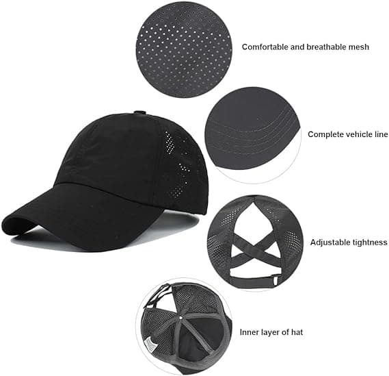 (Hodeomkrets: 57-58 cm) Baseball Cap Dame Herre Unisex Sommer