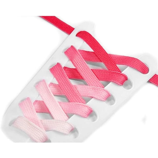 Gradient-kenkänauhat (ruusunpunainen) - litteät ja leveät tarvikkeet t-paidalle