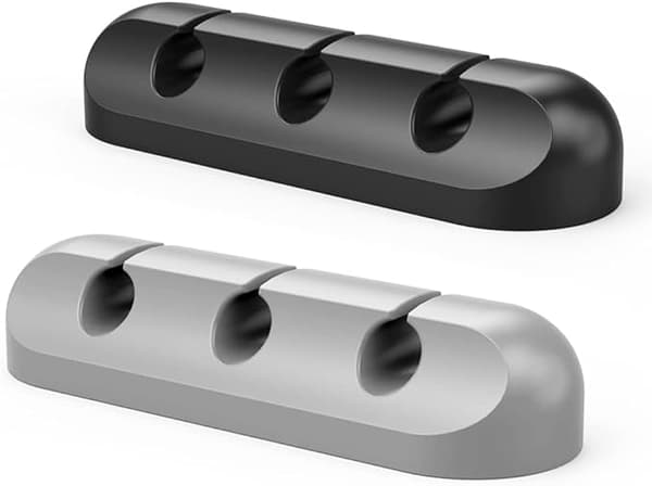 2-pack kabelklämmor - Kabelorganisatör, kabelhantering, 6 mm kabel
