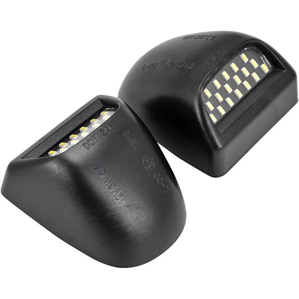 2 stk. Vandtætte Full LED Nummerpladelys Nummerpladelys LED Nummerpladelampe Baglygte 600