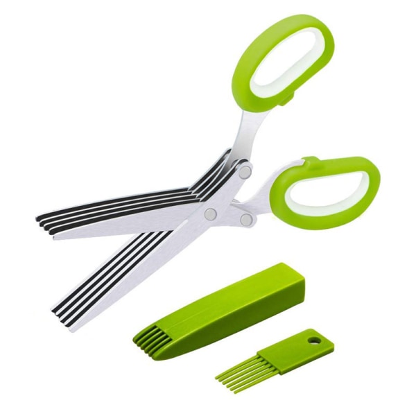 Herb or Document Shredding Scissors with 5 Blades