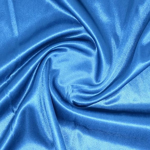 Kvinners sateng silkesjal og kappe 200*70CM Light-blue