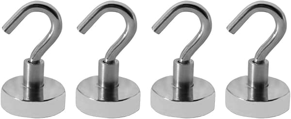 Magnetiske Kroge Sølv 4-pak
