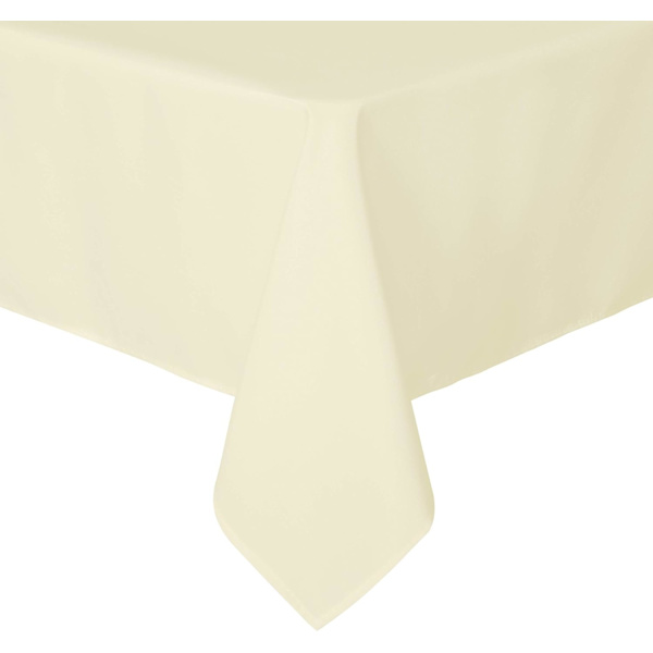 (Beige) Rektangulär bordsduk, 54 x 108 tum, fläckbeständig skrynkelfri tvättbar C