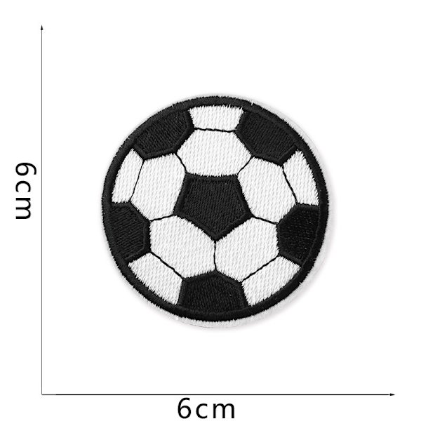 Strykejern-på lapper Strykejern-på lapp Strykejern-på lapper 5 stykker tegneserie fotball stofflapp broderilapp, fotball strykejern på F