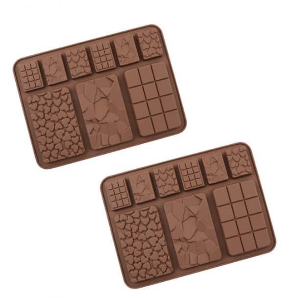 Bryt isär silikonformar för chokladkakor, hemmagjorda