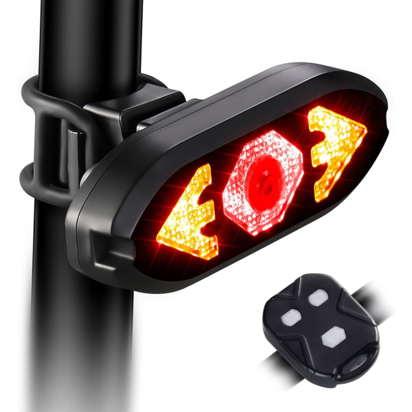 Bike Tail Light with Turn Signals Wireless Remote Control Waterpr