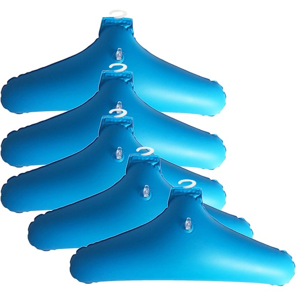 Oppblåsbare kleshengere - 5 stk PVC oppblåsbare sammenleggbare klesstativ sklisikre
