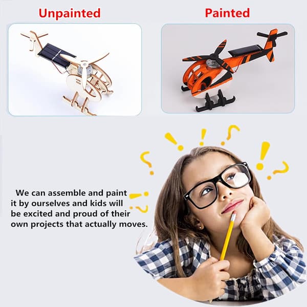 Solcellsdrivet flygplan, DIY trä solcellsdrivet flygplan Educati