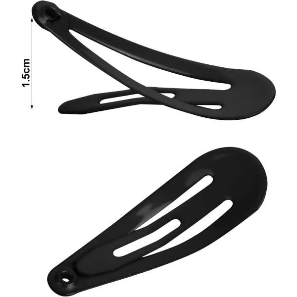 20 stk Jentehårklipp, 3CM Barnemetallhårklemmer, Damehårspenne, Snap BB-klemmer, Hårtilbehør, Hårklemme O