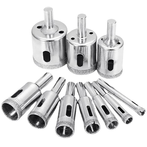10 stk. 6-32 mm fliser borebits keramiske fliser borebits glaskernebor