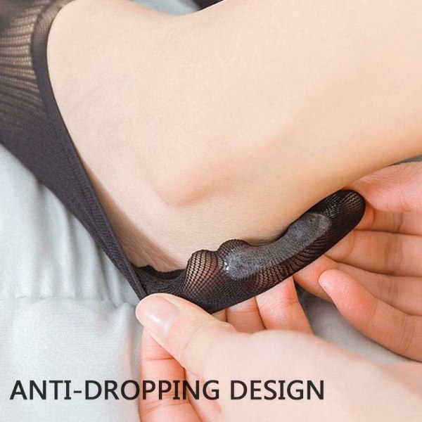 Tåstrumpor Mikrofiber No Show Liner Fem Tå Andningsbara Strumpor med