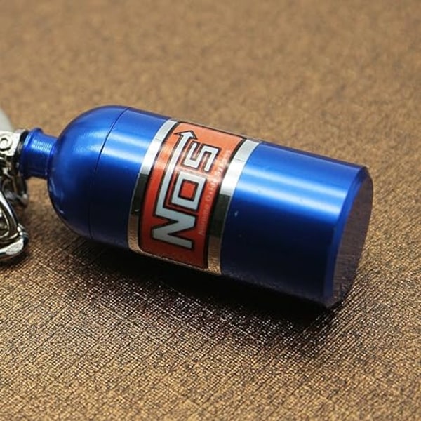 Mini N2O Flaske Nøglering Nos Gas Bil Nøglering Nøglekæde Ringe, Mode Pilleboks Opbevaring Turbo Nøglering Nøglehold U