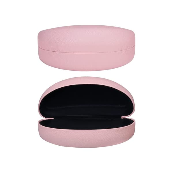 Hardt solbriller etui (rosa), klassisk stort solbriller etui