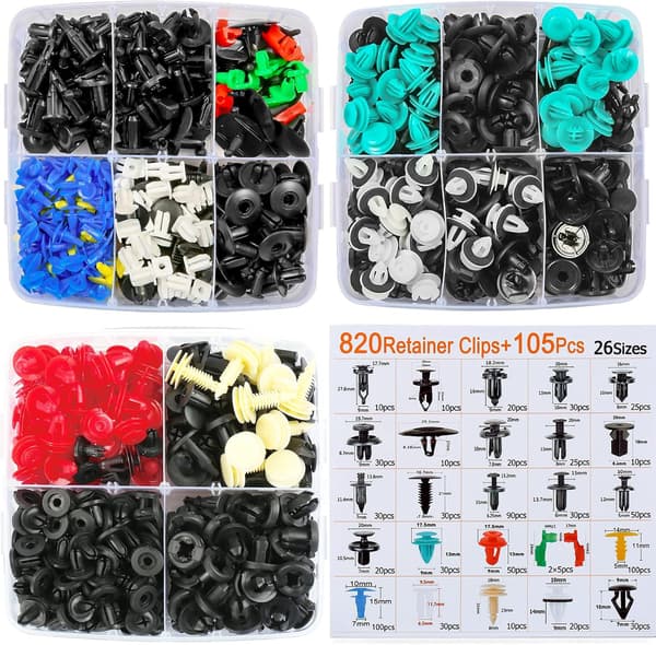 925 stk plastnitklips, plastnitbeskyttende feste, U
