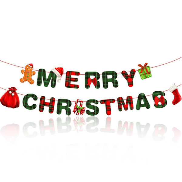 3m Julebanner til vegg, Julebanner, Juleflagg, Julepynt, God Jul S