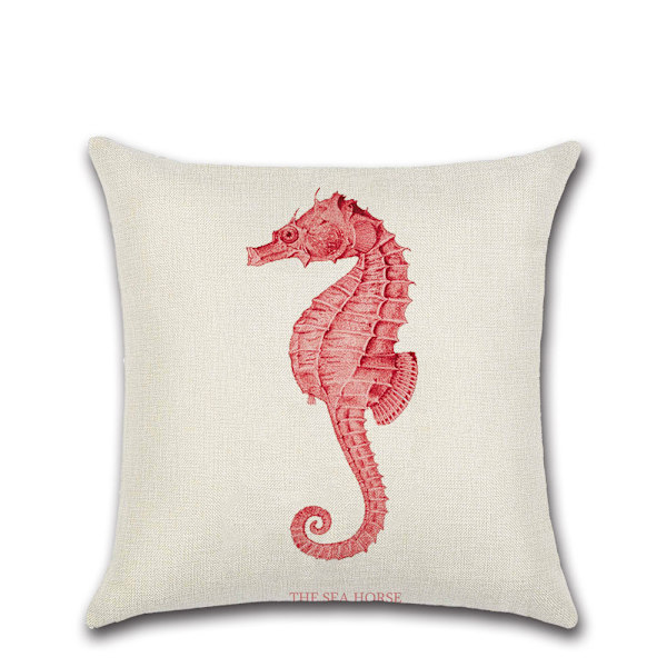 (Röd) Set med 4 - Polyester Linne Kuddfodral Bil Kuddeöverdrag för Soffa Säng Heminredning Set, 45 x 45 cm (Stjärnfi