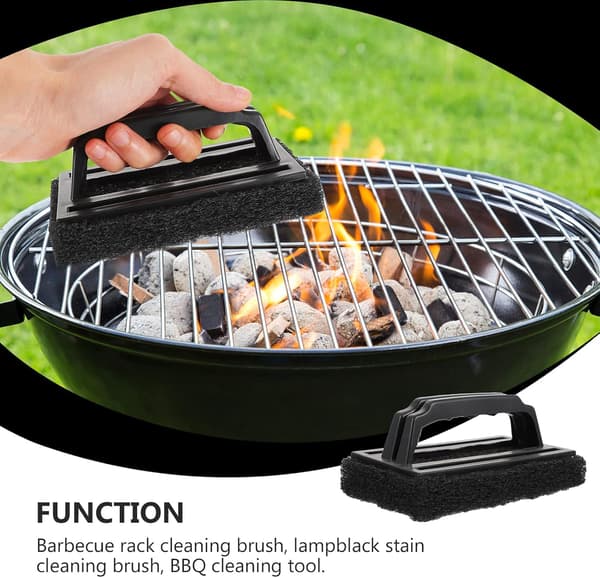 3 stk grillrengjøringsbørste utskiftbar grill