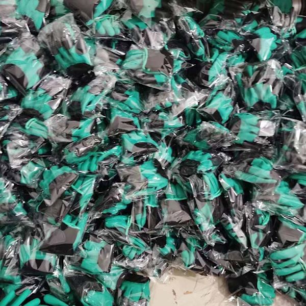 Genbrugte fiber almindelige arbejdshandsker 1 par Grøn One size - Multifunktionelle havehandsker i genbrugte fiber - Bløde og resistente - H