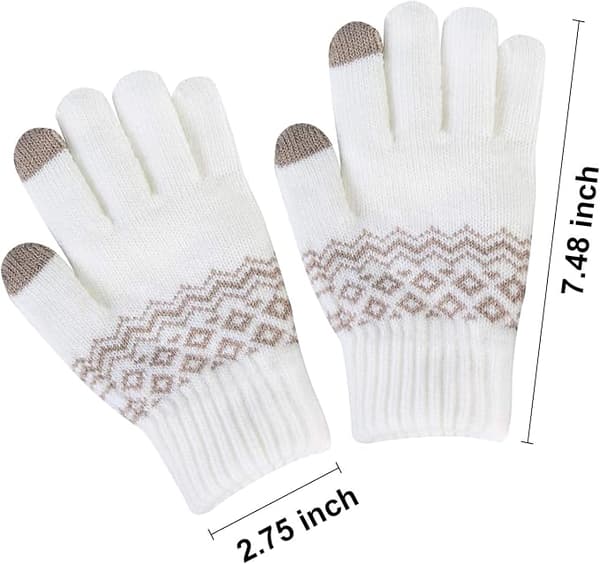 2 par kvinders handsker vinter varme touch screen handsker strikkede så