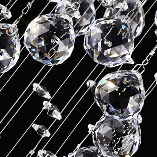 Moderna Taklampor Led Kronljus Spiral Boll Regnbåge K I
