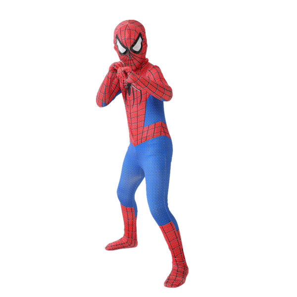 Superheltekostume-bodysuit til børn Halloween Cosplay Jumpsuit 3D Style (13