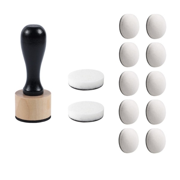 (svart) Mini-rundt blekkblandingsverktøy med erstatning for skum