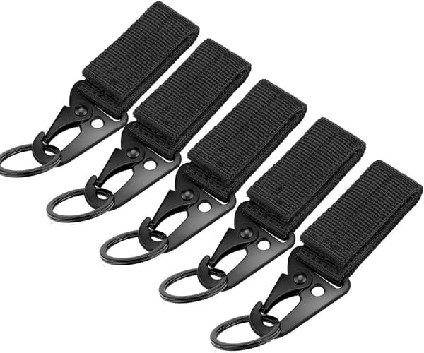 5-pack multifunktionella taktiska karbinhakar hängande bälteskarbinhake H