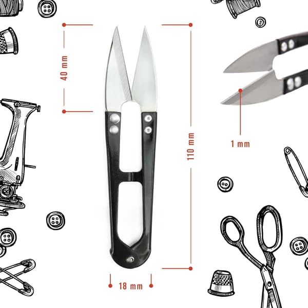 4x Professionelle rustfrie stålsyningssakse - Lille universal