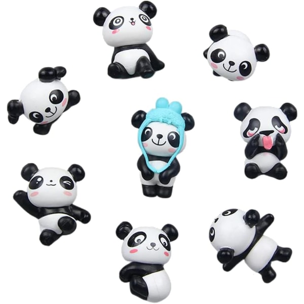 8 st Panda djurmagnet (slumpmässig panda), Panda magnet, djurvän